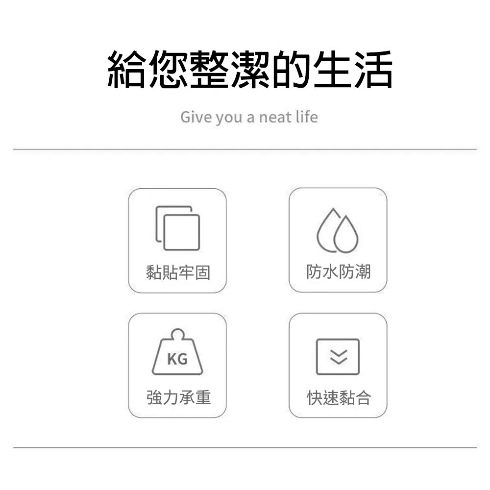 【CITY STAR】透明強力方形雙面貼, , large