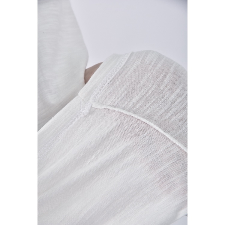 (S) girlsmonday質感V領白色短袖上衣二手衣, , large