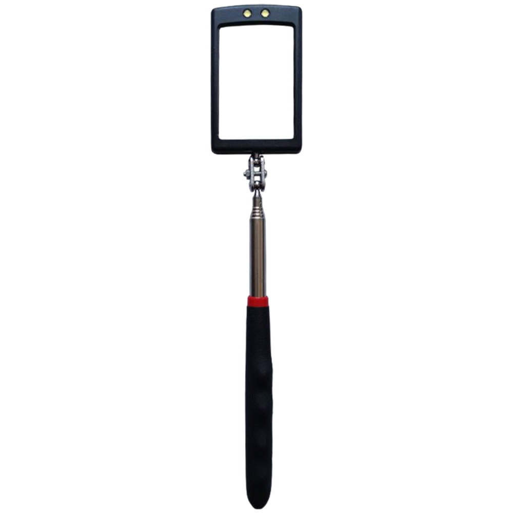 Telescopic Illuminated Inspection Mirror (with LED Light), , large