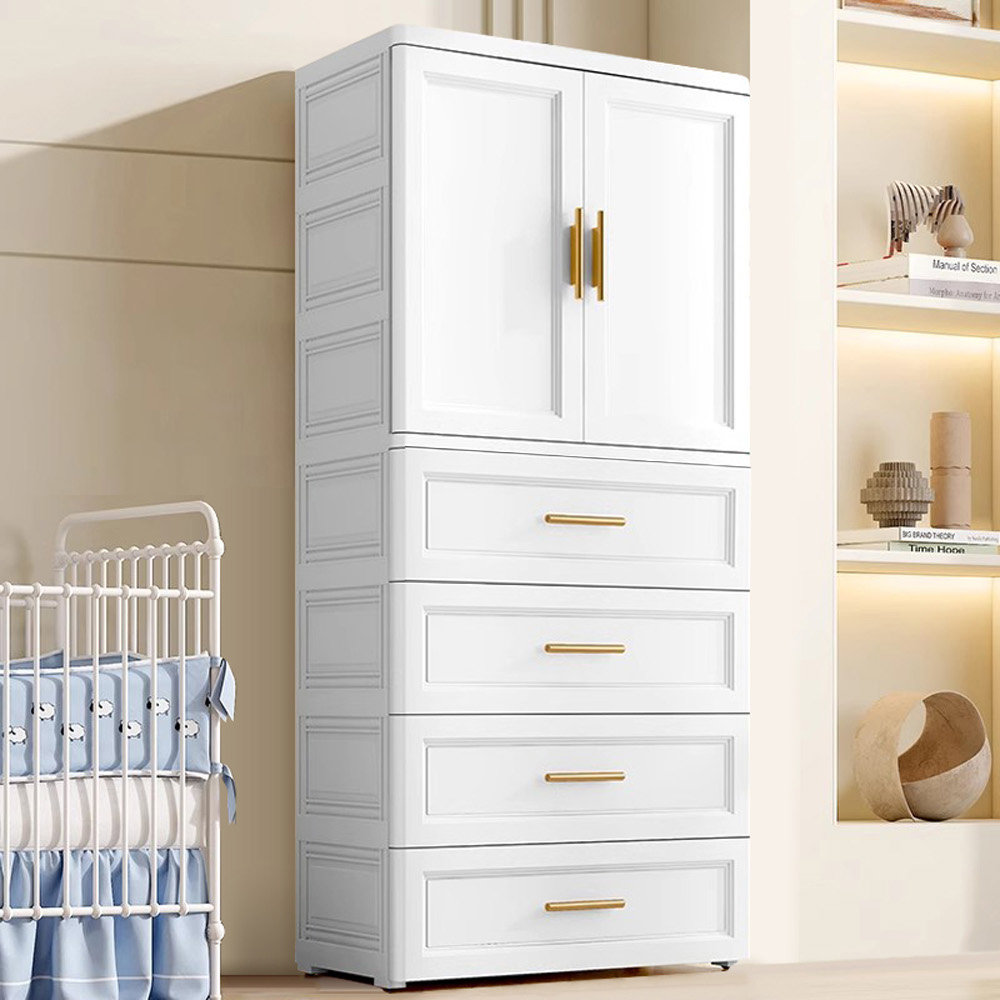 【AOTTO】70面寬雙開門五層衣櫃 輕奢款 歐式 (AT-010), , large