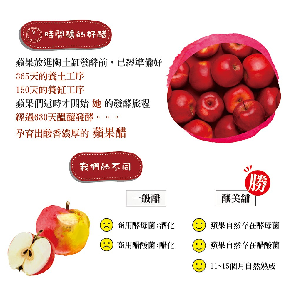 【釀美舖 】 天然古法無糖純醋-蘋果醋 250ml   調理/養生/健康飲食/送禮, , large