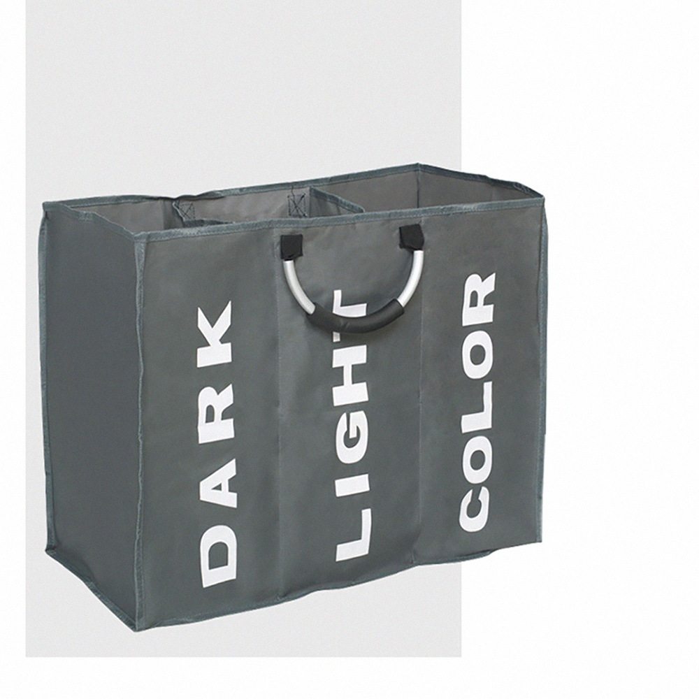 picobello-三格衣物收納袋-深灰, , large