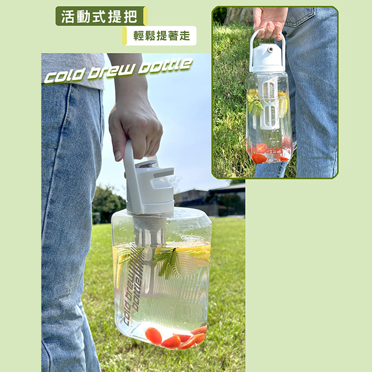 仙德曼Tritan冷萃壺-2000ml-白色-1支, , large