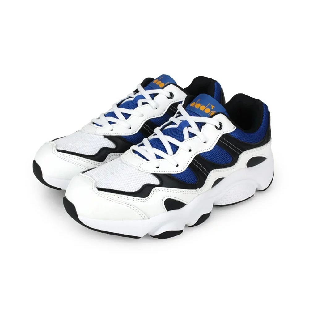 DIADORA迪亞多那 時尚生活運動鞋 男運動鞋 老爹鞋 復古 拼接 休閒 高腳背 吸震 輕量 耐磨 止滑 白藍 白灰, , large