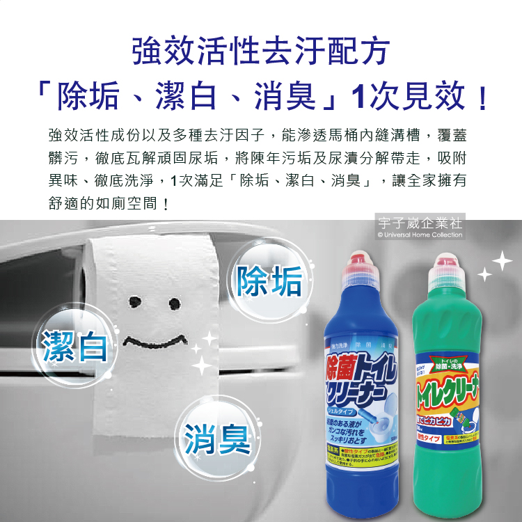 [日日好物]日本MITSUEI美淨易-衛浴清潔強效洗淨馬桶凝膠劑500ml/瓶-(藍瓶)強效洗淨(濃稠液體洗劑,廁所小便斗清潔凝膠,居家除臭魔術萬用洗劑), , large