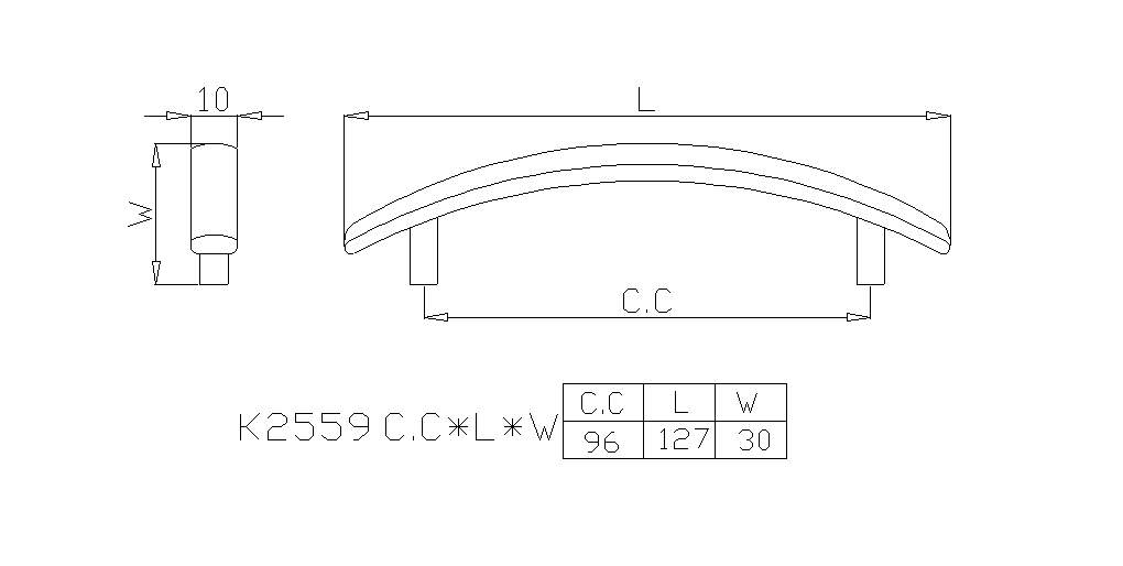 【協進五金】塑膠把手 烤銀灰, , large