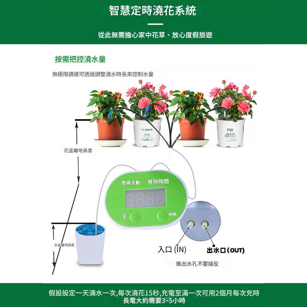 智能澆花器12滴灌款, , large