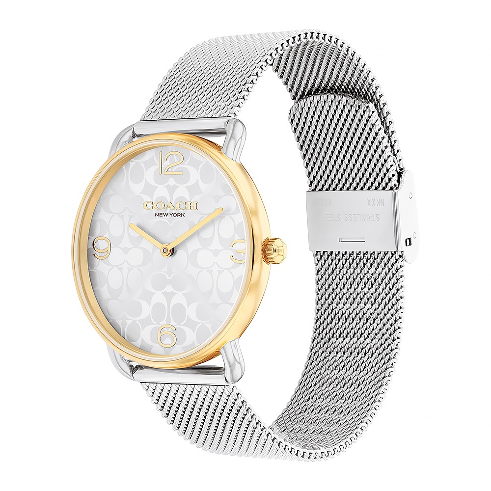 COACH 經典滿版 Logo 女錶 手鍊套組-36mm CO14000117, , large