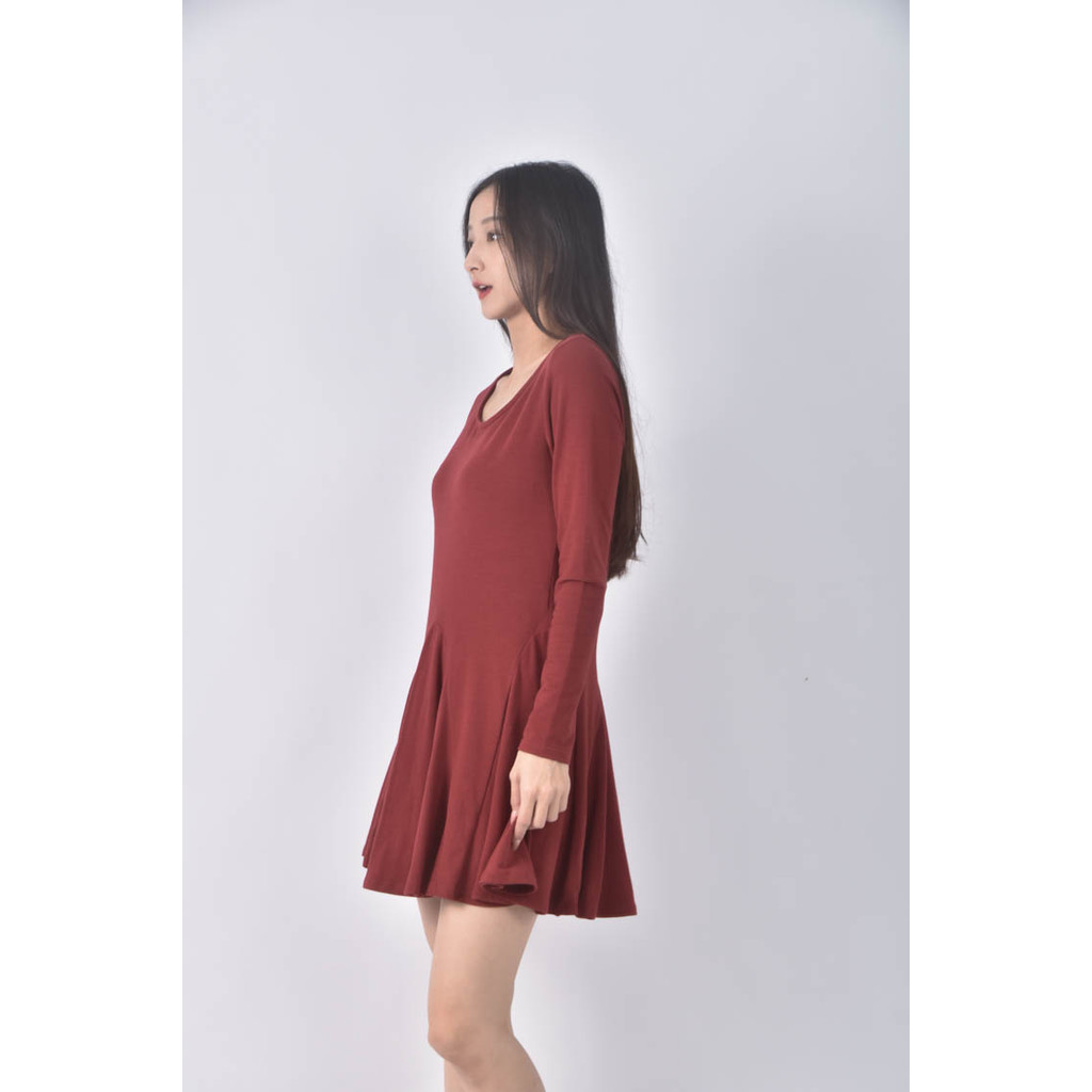 (S) 【又又私服】pazzo素色紅色洋裝二手衣, , large