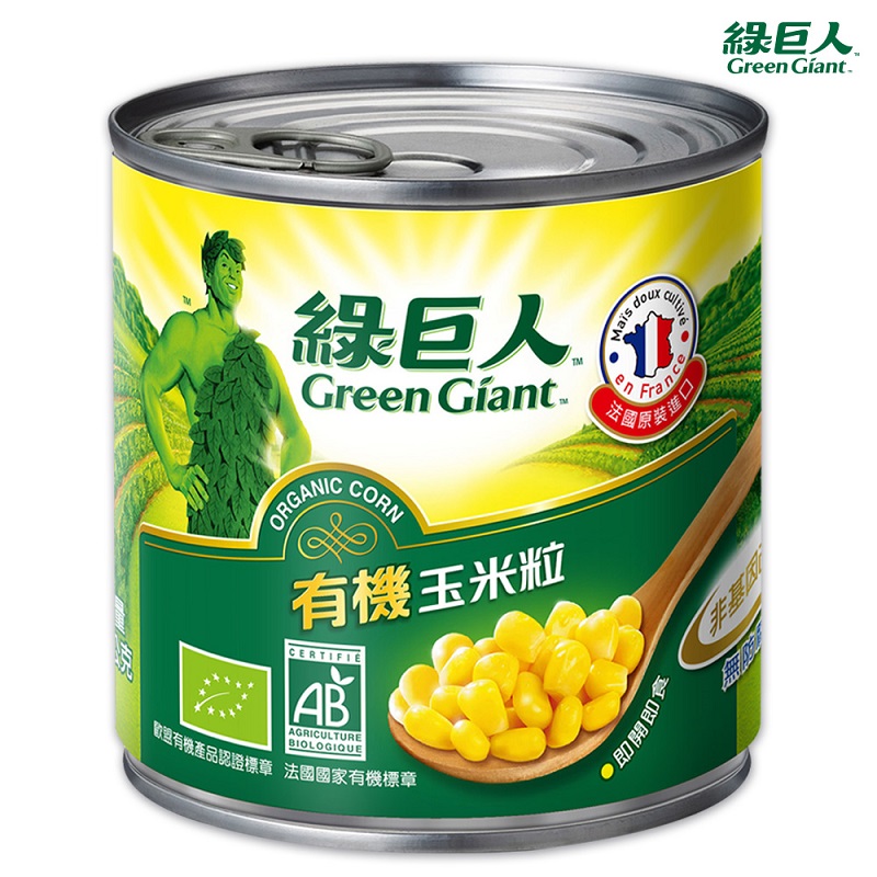 綠巨人有機玉米粒150g