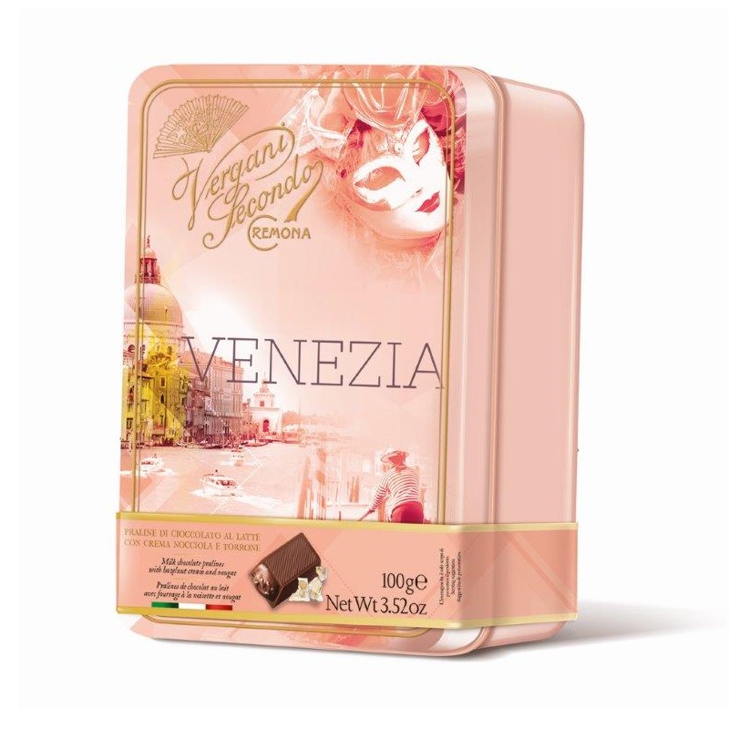 VENEZIA Nougat Hazelnut Cocoa Tin Box, , large